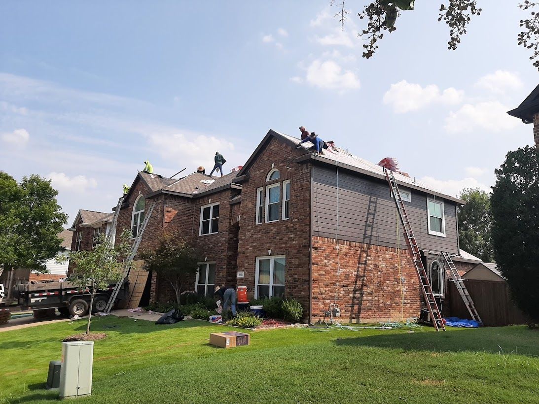 Laying down new shingles